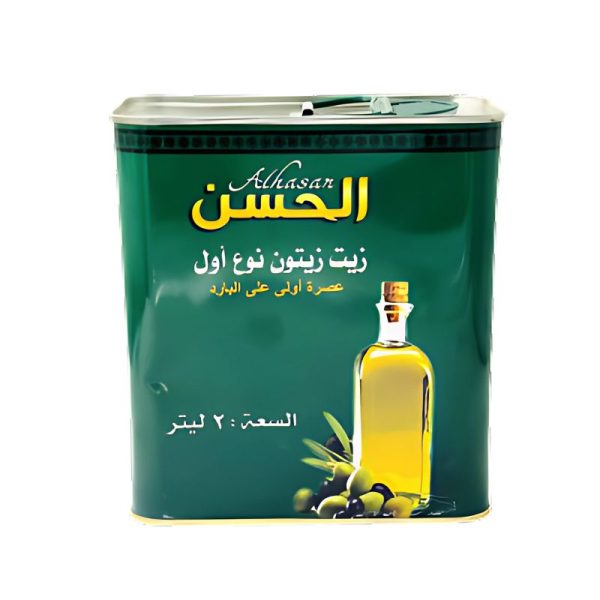 زيت زيتون نوع اول عصرة اولى بكر الحسن 2لتر